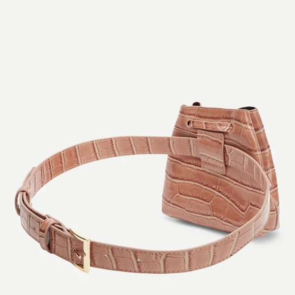 ✨Pink Crocodile Pattern  Bag  NWT - Picture 4 of 6